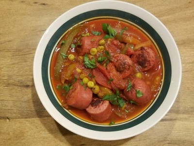 One Pot Turkey Sausage and Tomato&nbsp;Meal