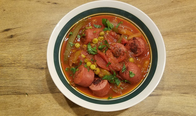 One Pot Turkey Sausage and Tomato&nbsp;Meal