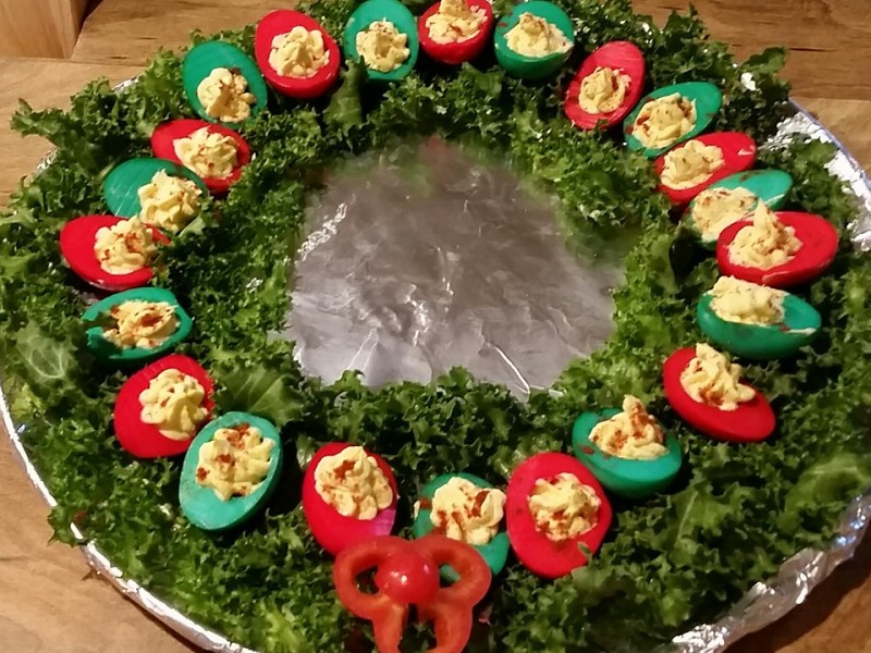 Deviled Eggs Christmas&nbsp;Wreath