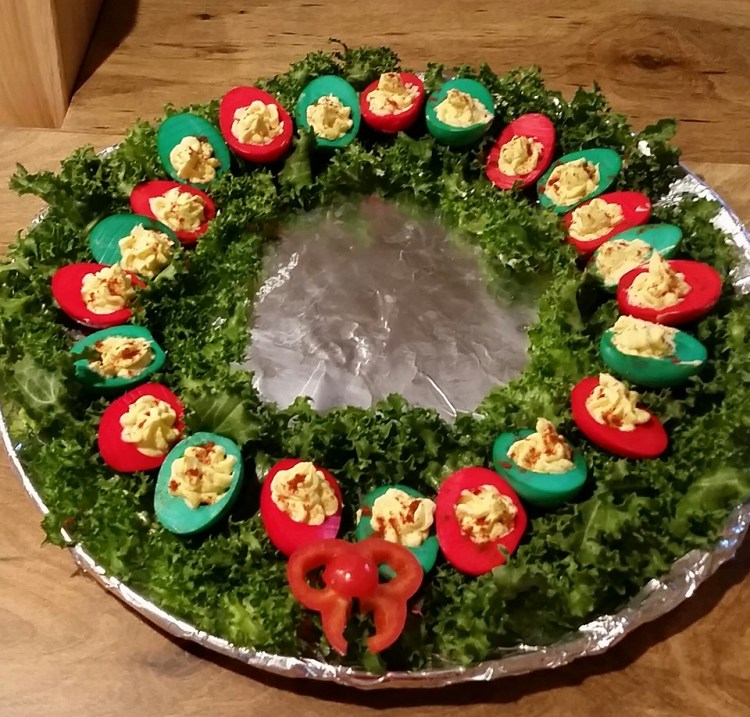Deviled Eggs Christmas&nbsp;Wreath