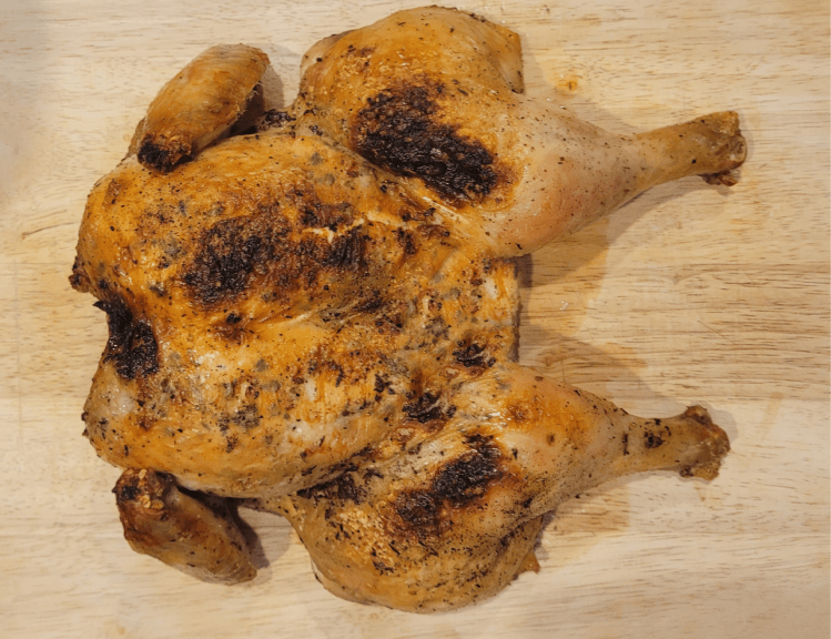 Lighted Up Spatchcock&nbsp;Chicken